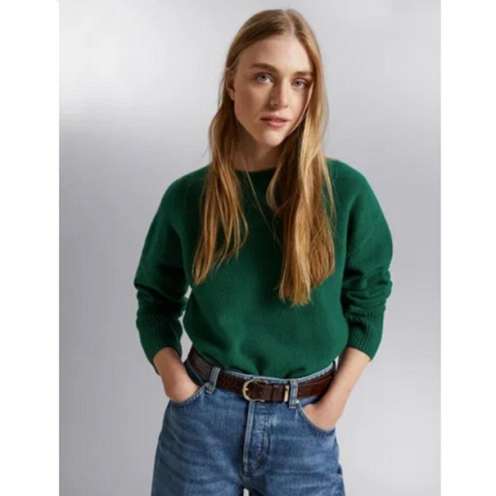 H&M Relaxed Fit Knitted Jumper/Sweater in Green size M